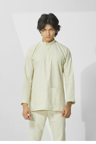 Baju Melayu Cekak Musang Yazuq, Light Khaki